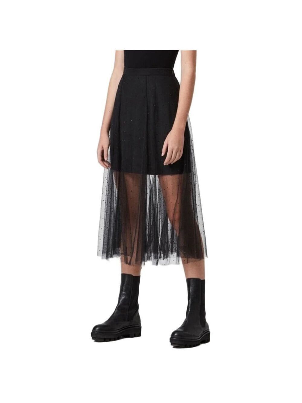 ALLSAINTS Elvie Tulle Skirt Size 2